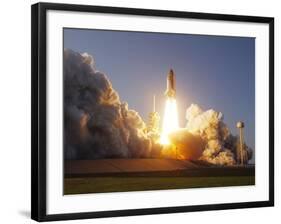 Space Shuttle Discovery Lifts Off from Its Launch Pad at Kennedy Space Center, Florida-Stocktrek Images-Framed Photographic Print