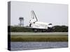 Space Shuttle Discovery on the Runway at the Kennedy Space Center-Stocktrek Images-Stretched Canvas