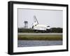 Space Shuttle Discovery on the Runway at the Kennedy Space Center-Stocktrek Images-Framed Photographic Print