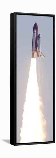 Space Shuttle Discovery-Dave Martin-Framed Stretched Canvas