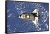 Space Shuttle Discovery-Stocktrek Images-Framed Stretched Canvas