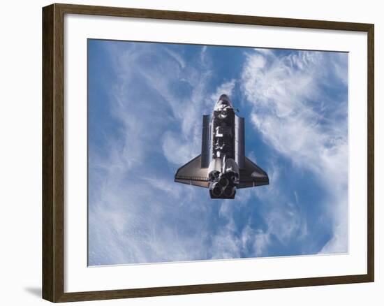 Space Shuttle Edeavour as Seen from the International Space Station, August 10, 2007-Stocktrek Images-Framed Photographic Print