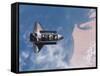 Space Shuttle Edeavour as Seen from the International Space Station, August 10, 2007-Stocktrek Images-Framed Stretched Canvas