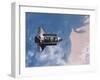 Space Shuttle Edeavour as Seen from the International Space Station, August 10, 2007-Stocktrek Images-Framed Photographic Print