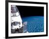 Space Shuttle Edeavour as Seen from the International Space Station-Stocktrek Images-Framed Photographic Print