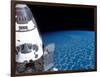 Space Shuttle Edeavour as Seen from the International Space Station-Stocktrek Images-Framed Photographic Print