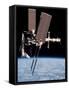 Space Shuttle Endeavor Docked to the International Space Station-null-Framed Stretched Canvas