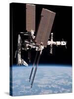 Space Shuttle Endeavor Docked to the International Space Station-null-Stretched Canvas