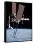 Space Shuttle Endeavor Docked to the International Space Station-null-Framed Stretched Canvas