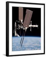 Space Shuttle Endeavor Docked to the International Space Station-null-Framed Photo