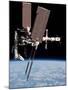 Space Shuttle Endeavor Docked to the International Space Station-null-Mounted Photo