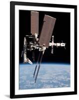 Space Shuttle Endeavor Docked to the International Space Station-null-Framed Photo