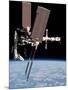 Space Shuttle Endeavor Docked to the International Space Station-null-Mounted Photo