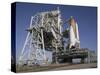 Space Shuttle Endeavour Atop a Mobile Launcher Platform at Kennedy Space Center-null-Stretched Canvas