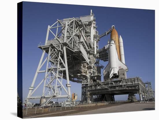 Space Shuttle Endeavour Atop a Mobile Launcher Platform at Kennedy Space Center-null-Stretched Canvas