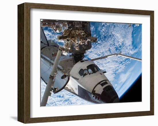 Space Shuttle Endeavour, Docked To the Destiny Laboratory of the International Space Station-Stocktrek Images-Framed Premium Photographic Print