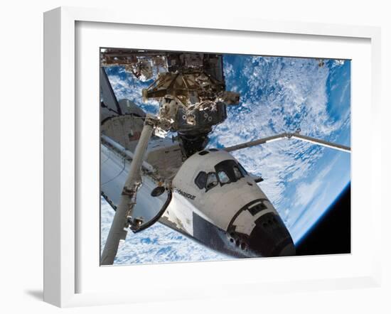 Space Shuttle Endeavour, Docked To the Destiny Laboratory of the International Space Station-Stocktrek Images-Framed Premium Photographic Print