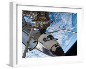 Space Shuttle Endeavour, Docked To the Destiny Laboratory of the International Space Station-Stocktrek Images-Framed Premium Photographic Print