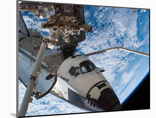 Space Shuttle Endeavour, Docked To the Destiny Laboratory of the International Space Station-Stocktrek Images-Mounted Premium Photographic Print