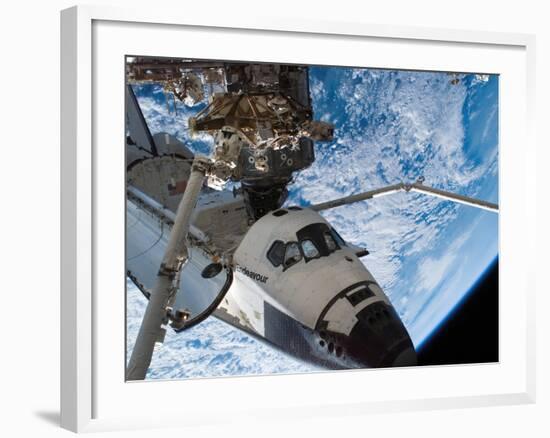 Space Shuttle Endeavour, Docked To the Destiny Laboratory of the International Space Station-Stocktrek Images-Framed Photographic Print