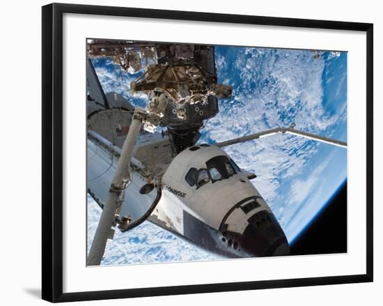 Space Shuttle Endeavour, Docked To the Destiny Laboratory of the International Space Station-Stocktrek Images-Framed Photographic Print