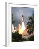 Space Shuttle Endeavour Launch Was the 57th Space Shuttle Mission, June 21,1993-null-Framed Photo