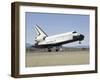 Space Shuttle Endeavour's Main Landing Gear Touches Down on the Runway-Stocktrek Images-Framed Photographic Print