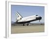 Space Shuttle Endeavour's Main Landing Gear Touches Down on the Runway-Stocktrek Images-Framed Photographic Print