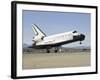 Space Shuttle Endeavour's Main Landing Gear Touches Down on the Runway-Stocktrek Images-Framed Photographic Print