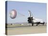 Space Shuttle Endeavour with its Drag Chute Deployed-Stocktrek Images-Stretched Canvas