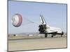 Space Shuttle Endeavour with its Drag Chute Deployed-Stocktrek Images-Mounted Photographic Print