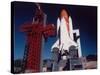 Space Shuttle Enterprise Sitting on Launch Pad at Vandenberg Space Shuttle Complex-null-Stretched Canvas