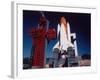 Space Shuttle Enterprise Sitting on Launch Pad at Vandenberg Space Shuttle Complex-null-Framed Premium Photographic Print