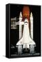 Space Shuttle Illuminated at Night-Roger Ressmeyer-Framed Stretched Canvas