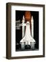 Space Shuttle Illuminated at Night-Roger Ressmeyer-Framed Photographic Print