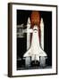 Space Shuttle Illuminated at Night-Roger Ressmeyer-Framed Photographic Print