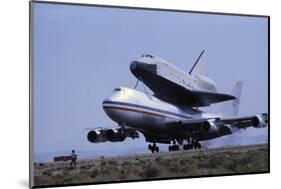 Space Shuttle Landing-null-Mounted Photographic Print