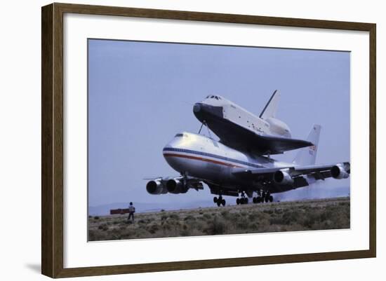 Space Shuttle Landing-null-Framed Photographic Print