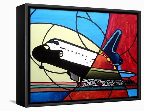 Space Shuttle Landing-Cindy Thornton-Framed Stretched Canvas