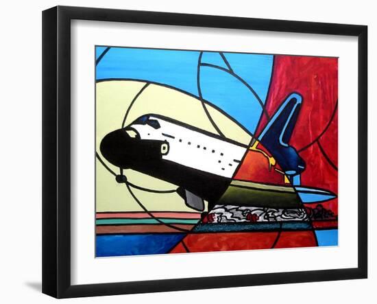 Space Shuttle Landing-Cindy Thornton-Framed Art Print