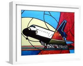 Space Shuttle Landing-Cindy Thornton-Framed Art Print