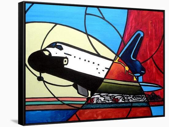 Space Shuttle Landing-Cindy Thornton-Framed Stretched Canvas