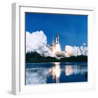 Space Shuttle Launch-Stocktrek Images-Framed Photographic Print