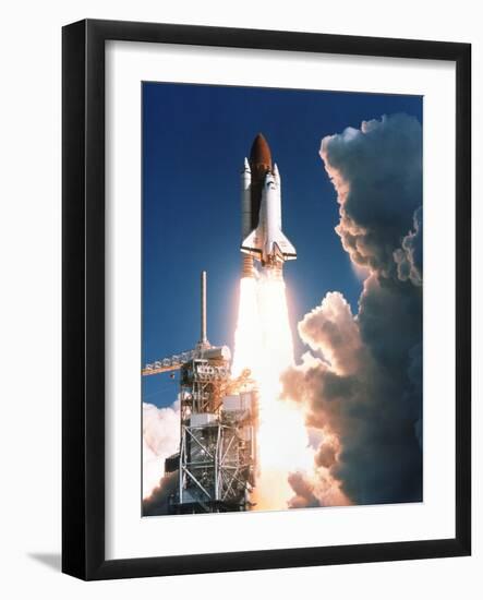 Space Shuttle Launch-null-Framed Photographic Print