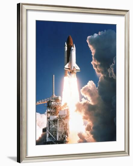 Space Shuttle Launch-null-Framed Photographic Print