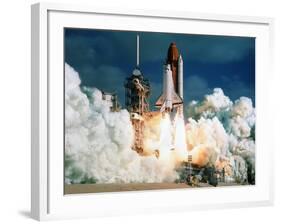 Space Shuttle Launch-null-Framed Photographic Print