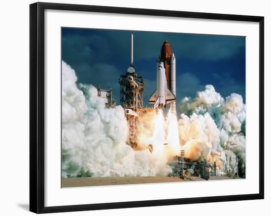 Space Shuttle Launch-null-Framed Photographic Print