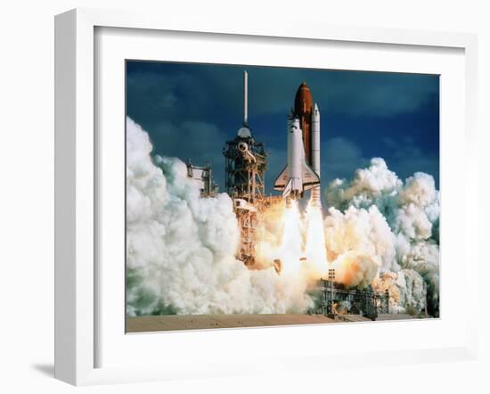 Space Shuttle Launch-null-Framed Photographic Print