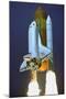 Space Shuttle (Lift Off)-null-Mounted Photo