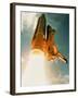 Space Shuttle Lifting Off-David Bases-Framed Photographic Print